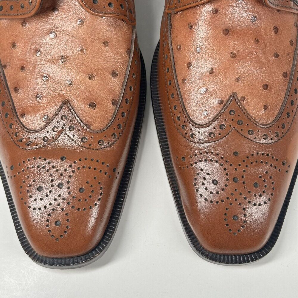 Cerruti Brown Mens Italian Leather Oxford Dress Shoes/ Made in Italy/ 44 - 11 - Picture 5 of 16
